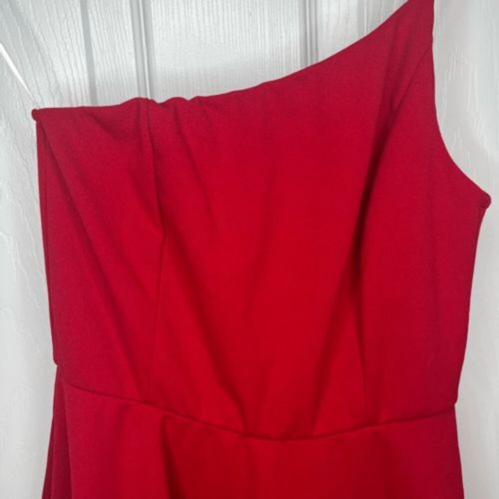 NEW Lulus‎ Mini Dress Red Too Cute To Care S One Shoulder Skater Chic Event Teen - Picture 6 of 16